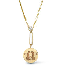 Mini Love Alchemy Yellow Gold Pendant Necklace