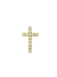 Diamond Cross Stud Single Earring