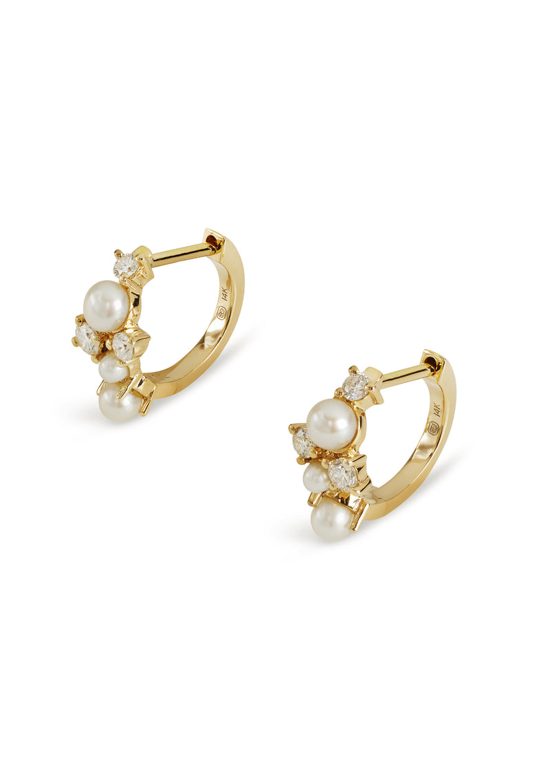 Heavy damini cocktail earrings - Aamolya.com