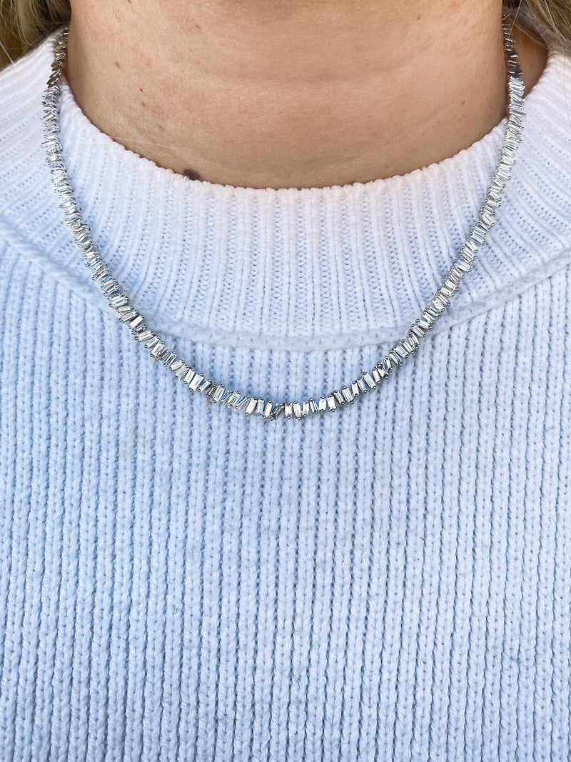 ROXANNE BOLD TENNIS CHOKER NECKLACE