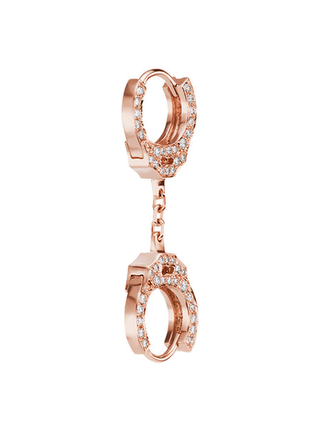 DROPLETS Authentic PANDORA Rose GOLD Plated HOOP Earrings 286244CZ NEW w  POUCH! | eBay